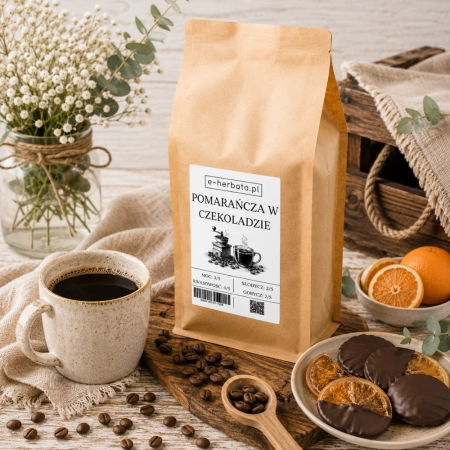 Kawa o smaku pomarańczy w czekoladzie 1 kg